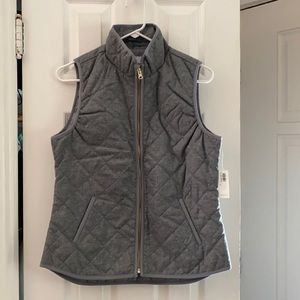 Gray Lightweight Quilted Vest